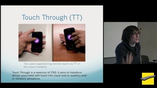 PHITECO 2013 - Touch Through : distal touch vs proximal touch