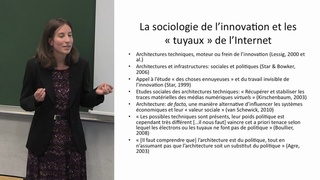 Séminaire "Innovation et Numérique", intervention de Francesca Musiani