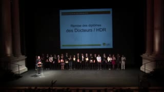 Docteurs/HDR - Cérémonie de remise des diplômes 2015