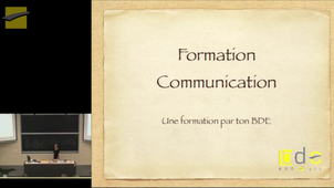 Formation Communication - BDE UTC -  BF A104 le 24 septembre 2015